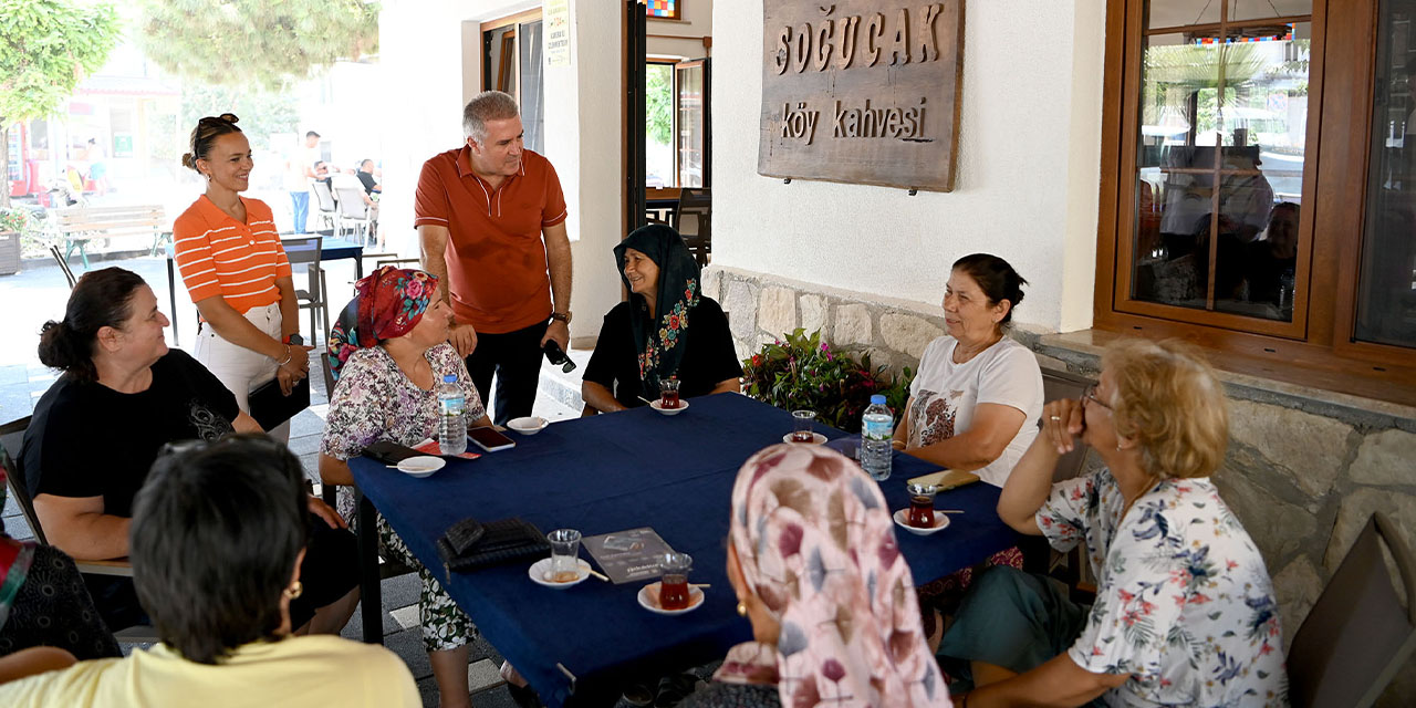 Kuşadası’nda sosyal belediyeciliğe örnek proje: Soğucak’a yeni nesil köy kahvesi