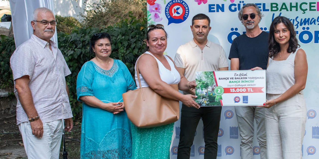 Kuşadası’nda “En Güzel Bahçe ve Balkon” ödülleri sahiplerini buldu