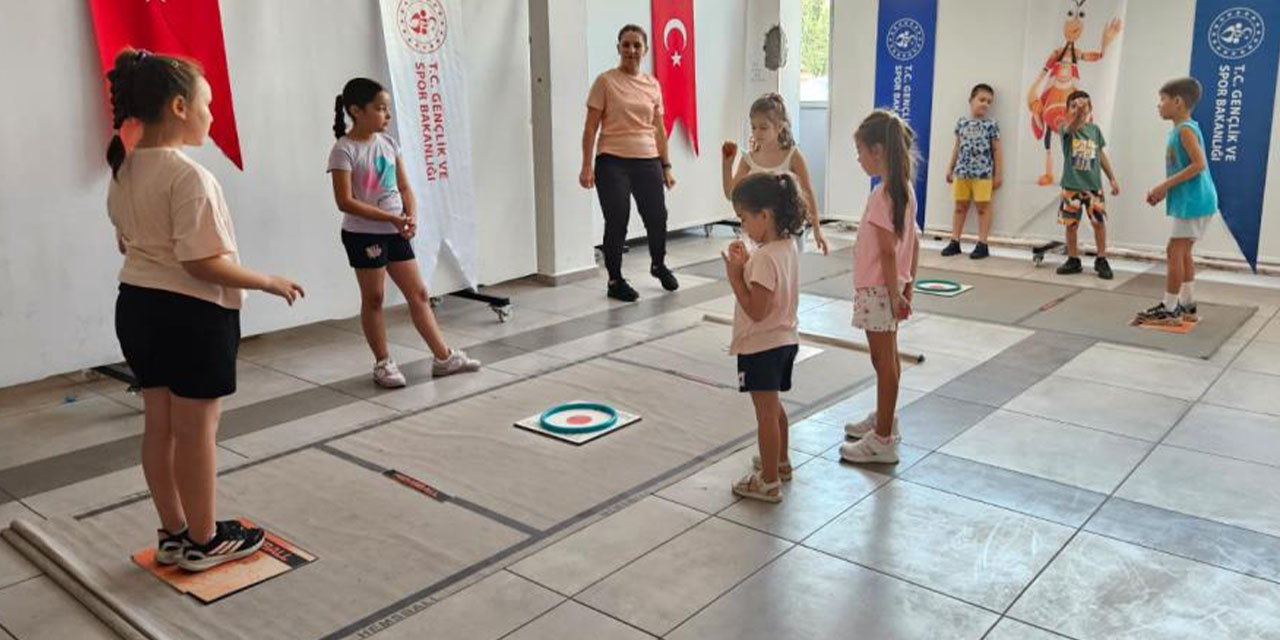 Aydın’da yaz spor okullarında hem eğlence hem eğitim