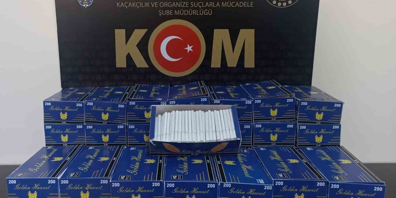 Aydın’da 8 bin 600 doldurulmuş makaron ele geçirildi