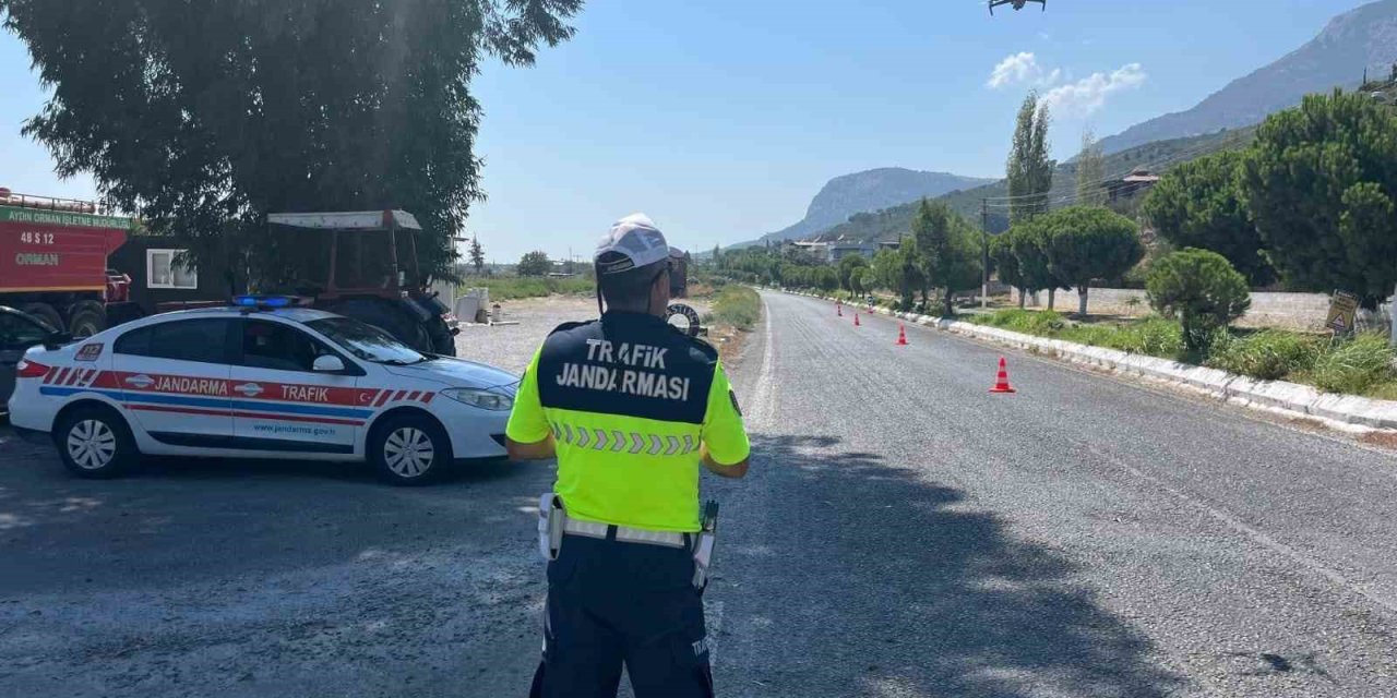 Kural tanımaz sürücüler havadan görüntülendi