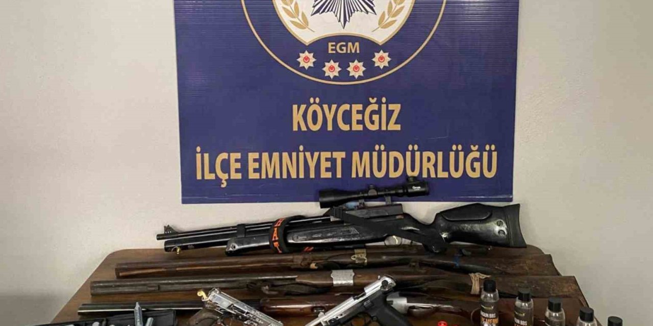 Muğla’da ruhsatsız silah operasyonu