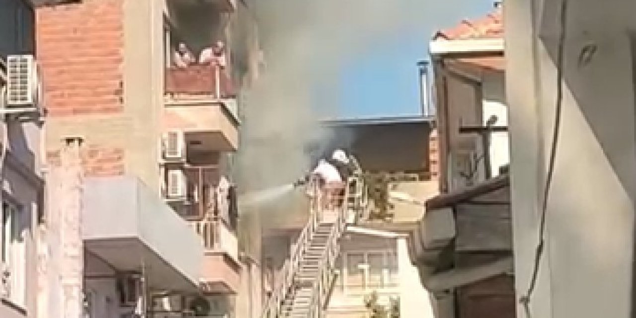 İncirliova’da yangın çıktı, 2 kişi dumandan etkilendi
