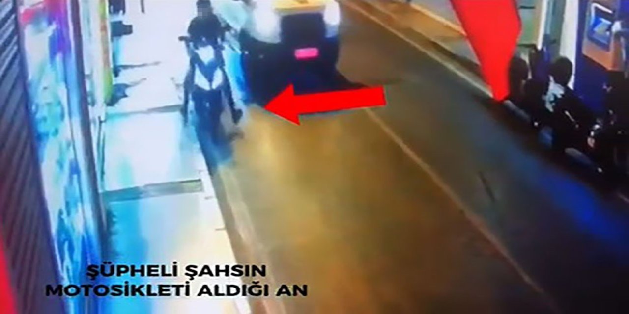 Motosiklet hırsızları kameradan tespit edildi