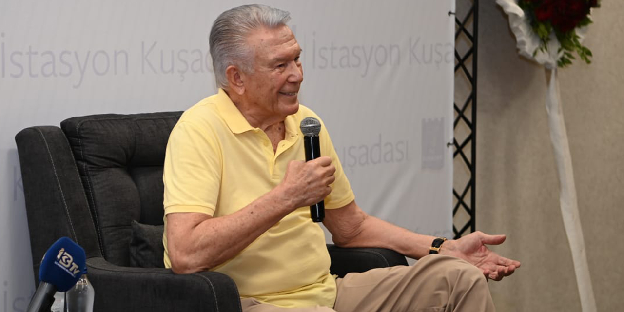 Kuşadası Uğur Dündar’ı ağırladı: “Hiçbir başarı çalışmadan elde edilmez”