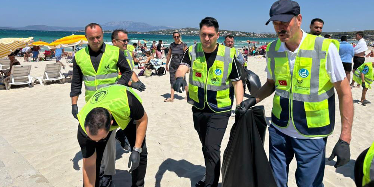 Ülkü Ocakları’ndan İzmir sahillerinde çevre temizliği seferberliği