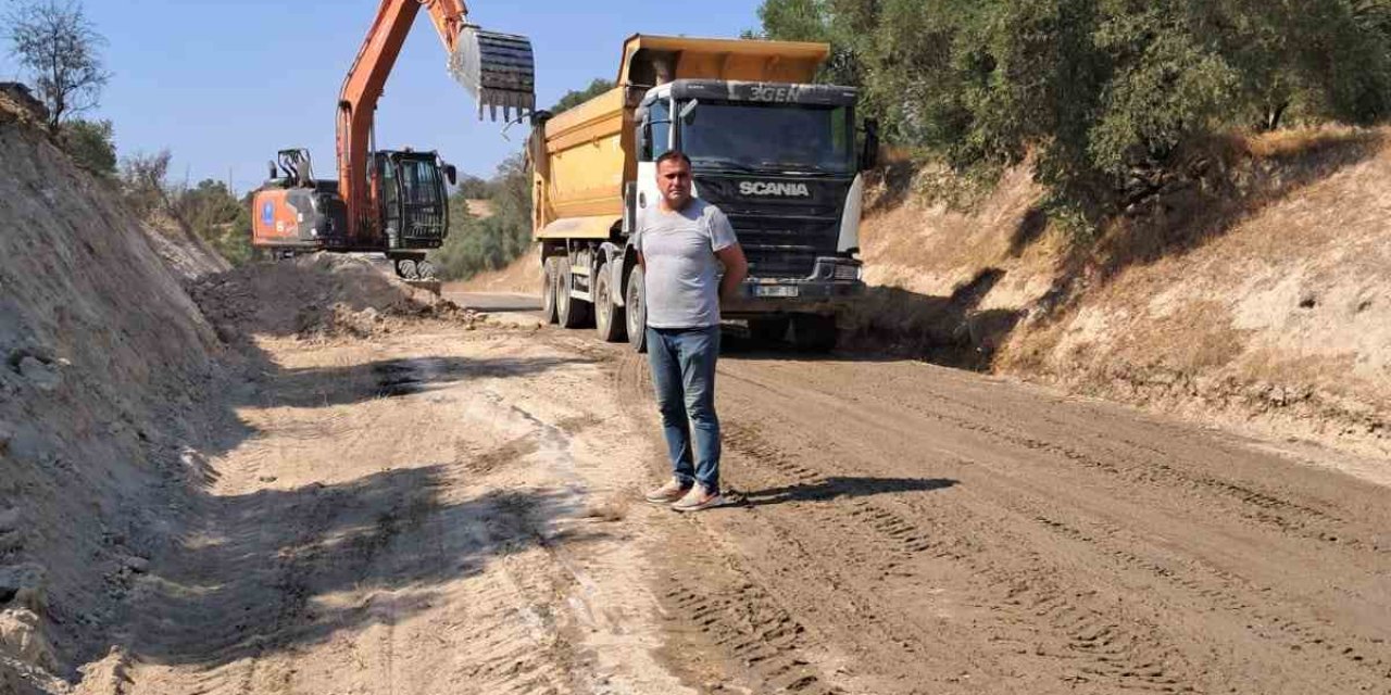 Bozdoğan’da yol çalışmaları sürüyor