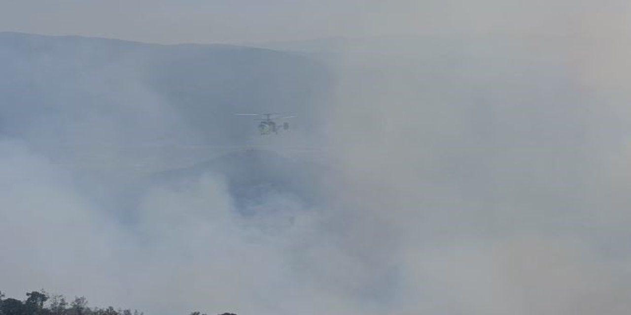 Buldan’daki orman yangına müdahale sürüyor