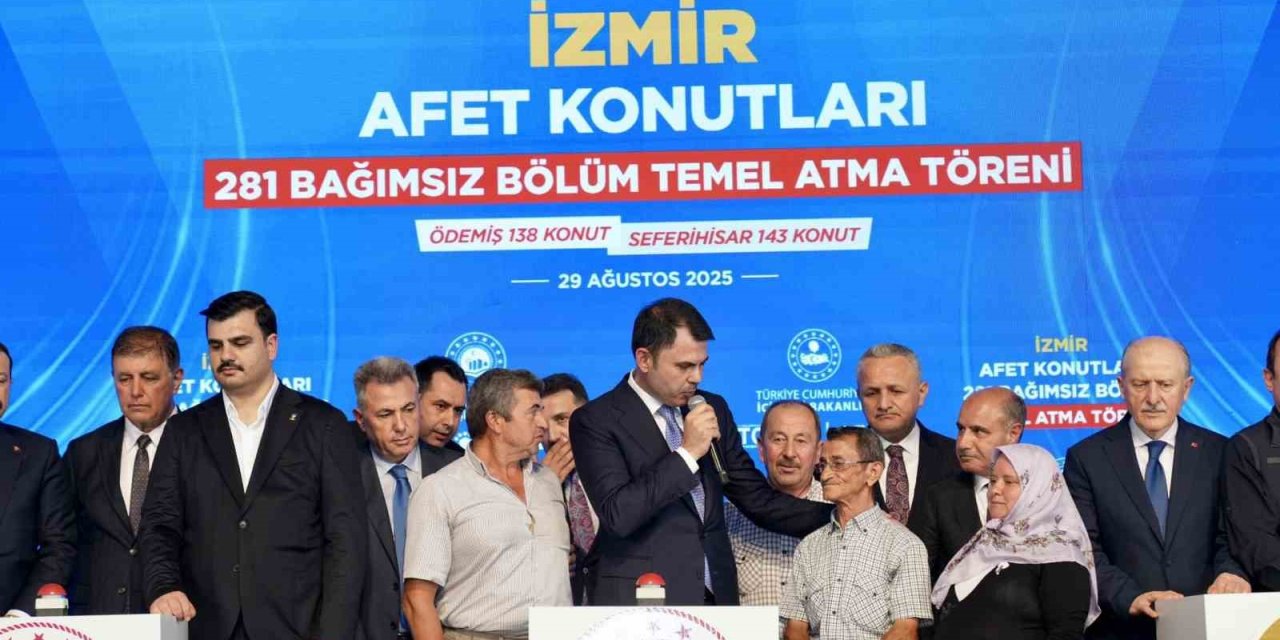 İzmir’de yangın yaraları sarılıyor: 281 yeni konutun temeli atıldı