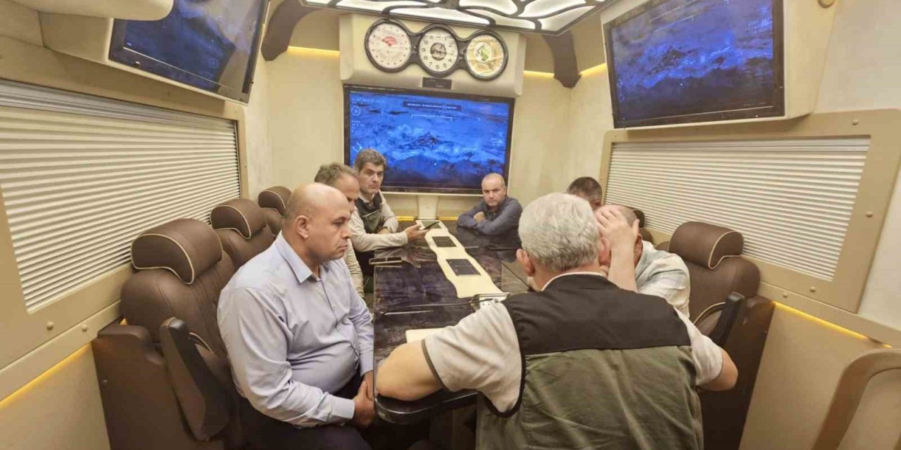 Mobil yangın yönetim yangın merkezinde koordinasyon toplantısı yapıldı