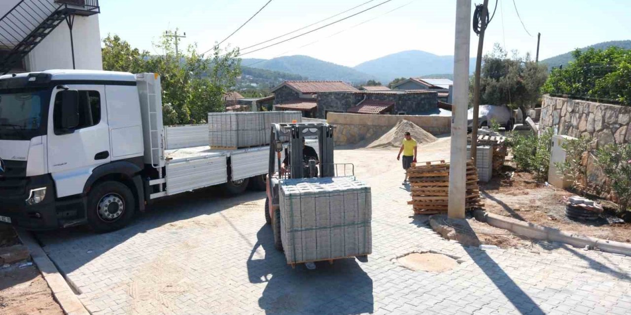 Bodrum Belediyesi üstyapı çalışmalarını sürdürüyor