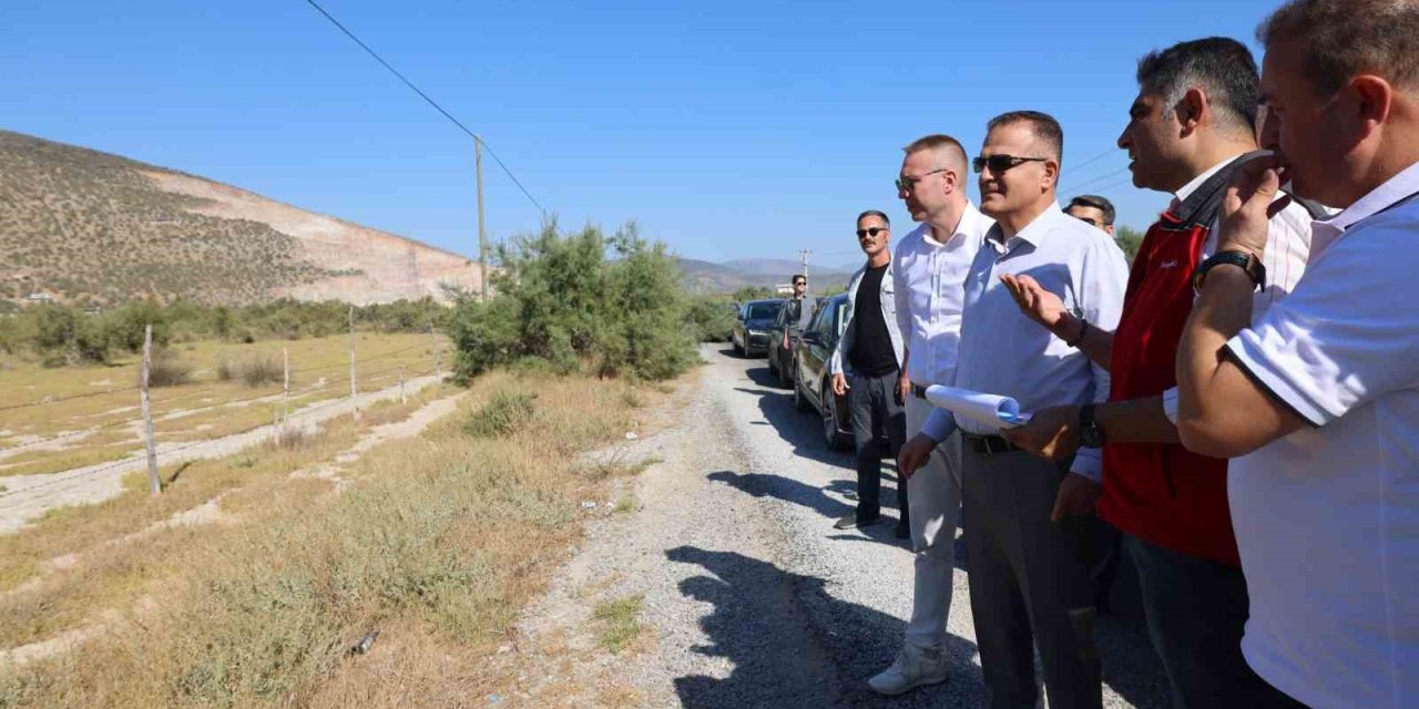 Vali Akbıyık Milas OSB bölgesinde incelemelerde bulundu