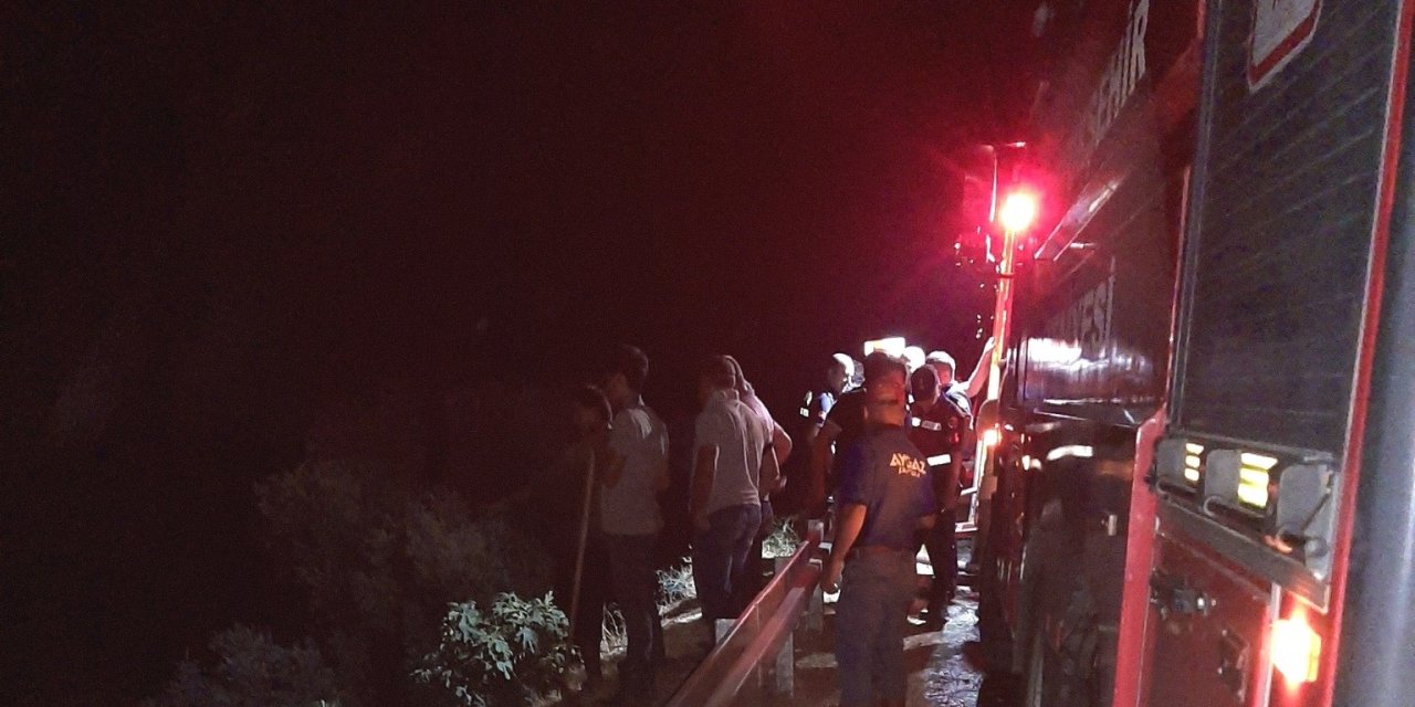 Köşk’teki zeytinlik yangını söndürüldü