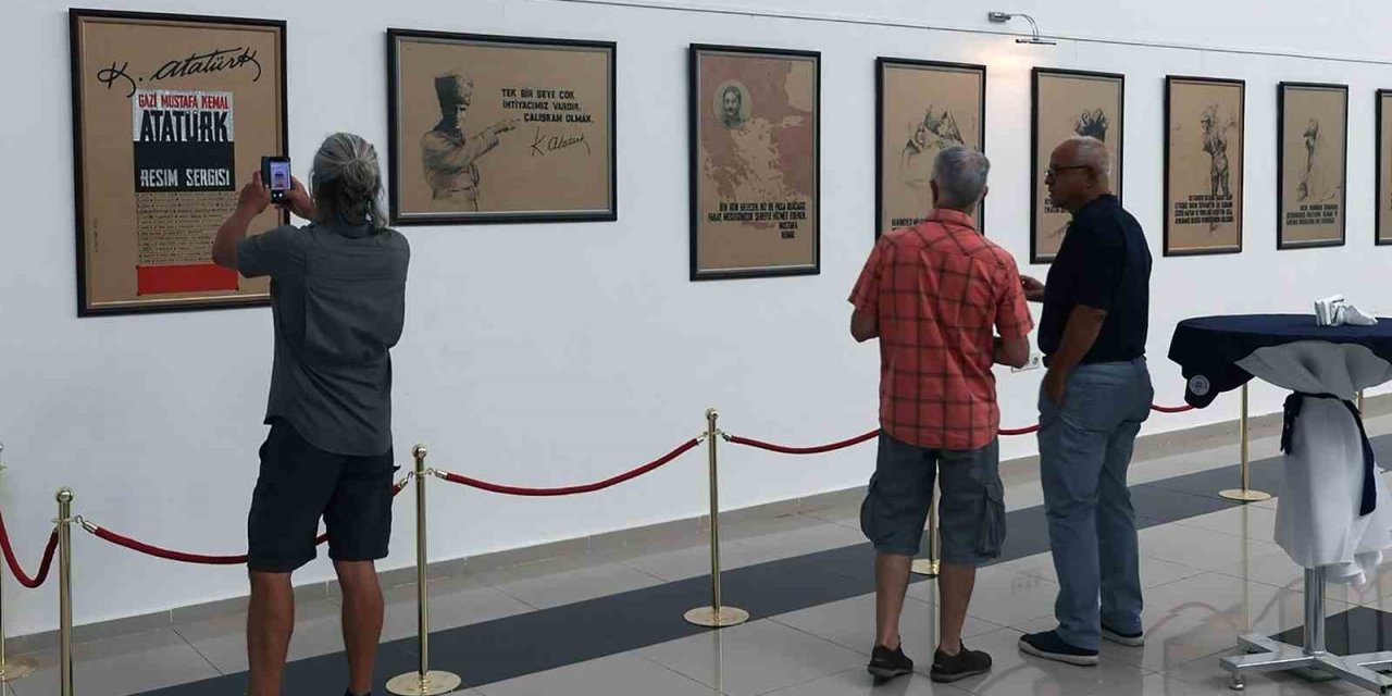 Gazi Mustafa Kemal Atatürk Sergisi sanatseverlerle buluştu
