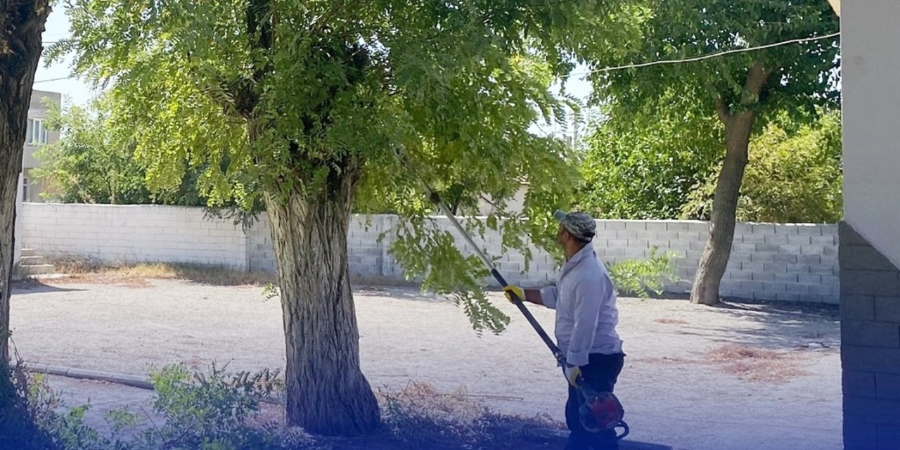 Çine’de okul bahçeleri yeni döneme hazır