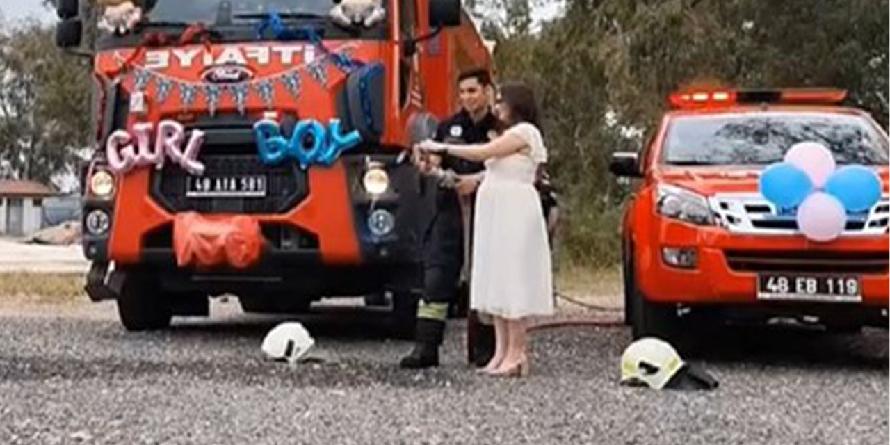 İtfaiye erinden sıra dışı cinsiyet belirleme sürprizi