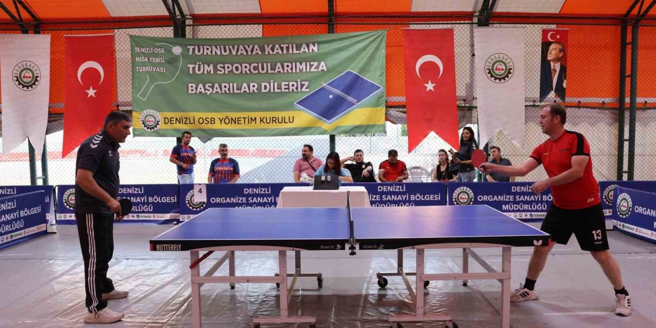 Denizli OSB’de 6. Geleneksel Masa Tenisi Turnuvası başladı