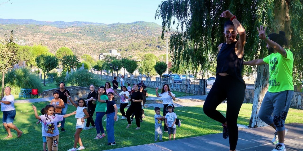 Çineli vatandaşlar güne zumba ile başladı