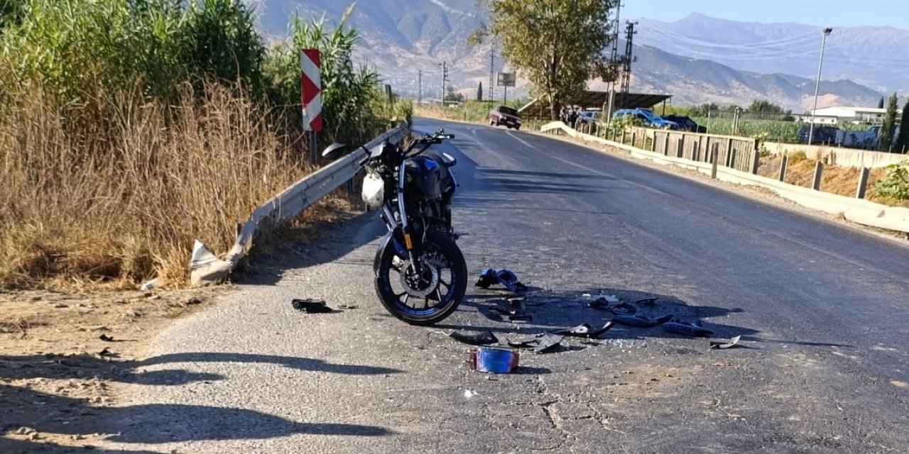 Ödemiş’te kamyonet ile motosiklet çarpıştı: 1 ağır yaralı