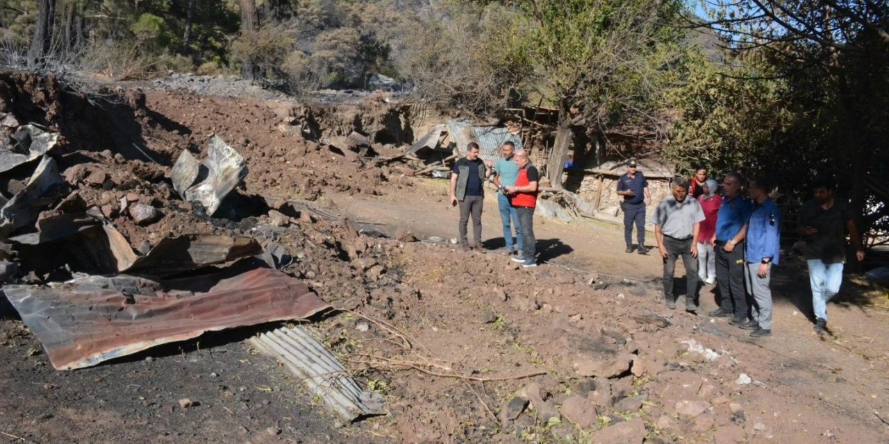 Köyceğiz Kaymakamı Kumcu, yangından zarar gören vatandaşlarla buluştu