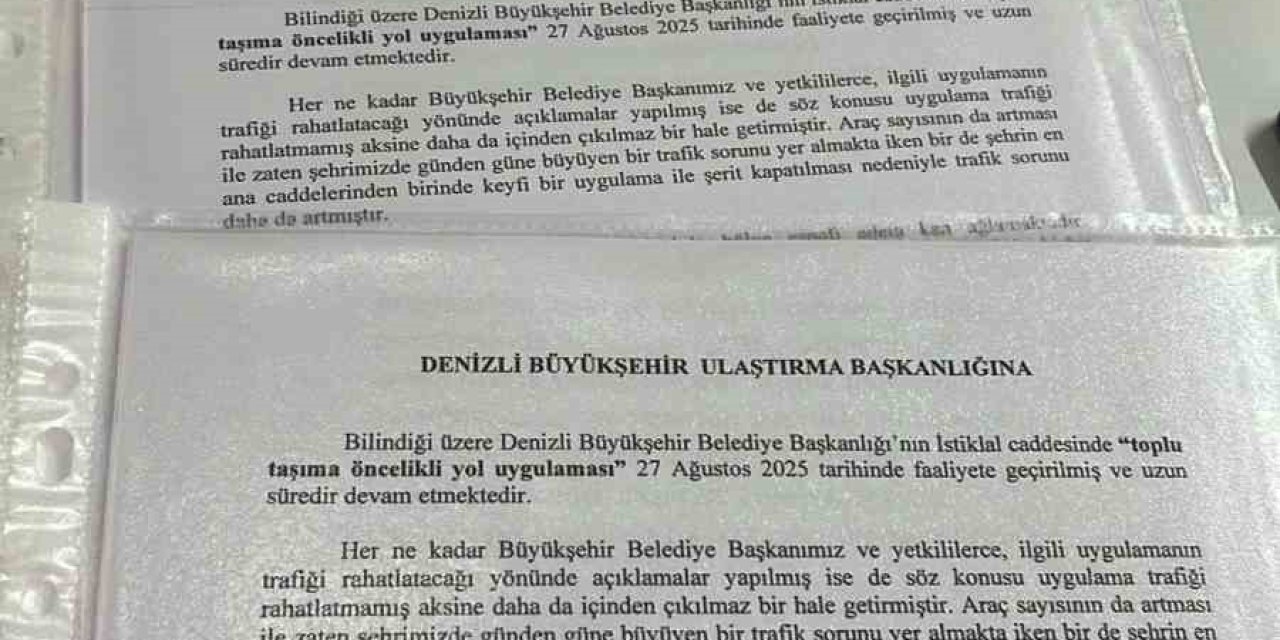 Otobüs Yolu projesine karşı harekete geçen esnaf ve vatandaşlar 500 imza topladı