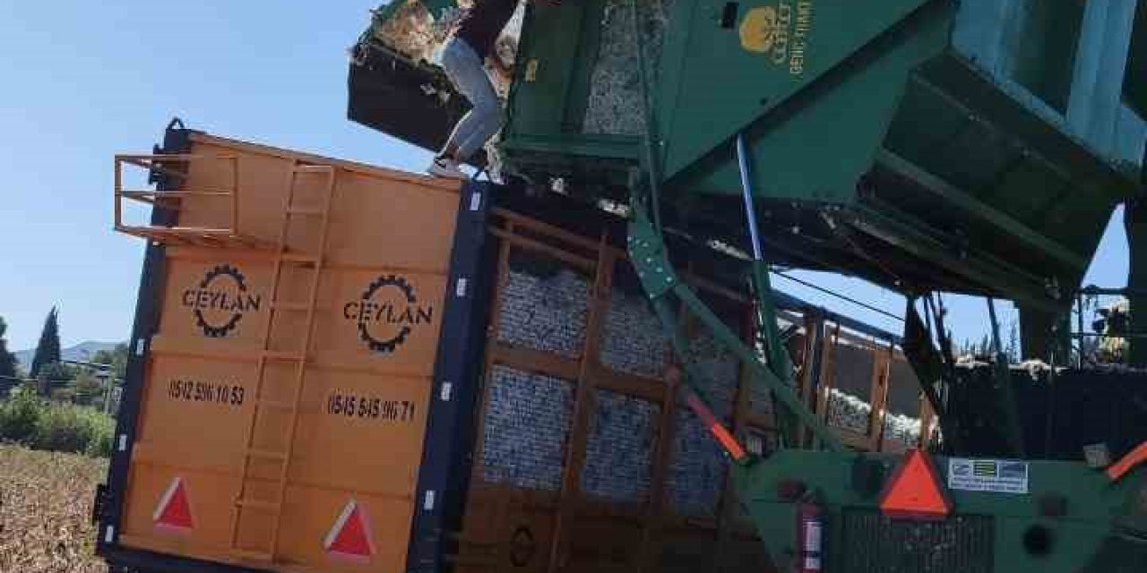 Didim’de pamuk hasat makinelerine denetim