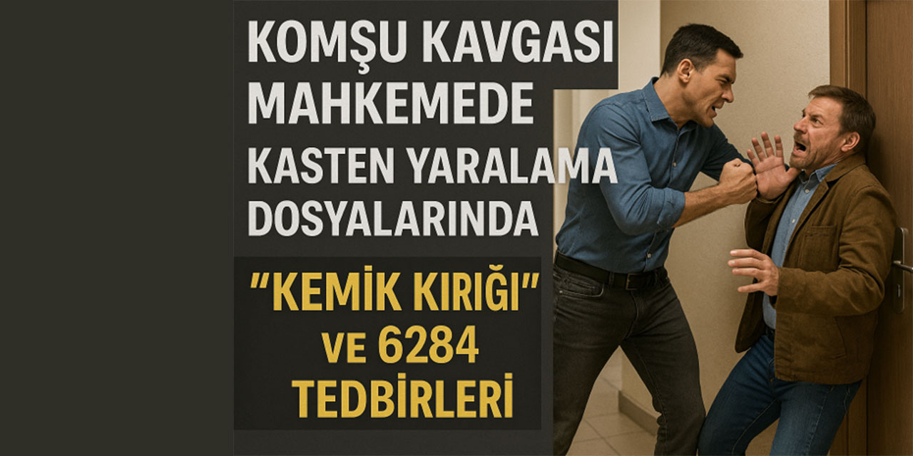Komşu Kavgası Mahkemede: Kasten Yaralama Dosyalarında “Kemik Kırığı” ve 6284 Tedbirleri