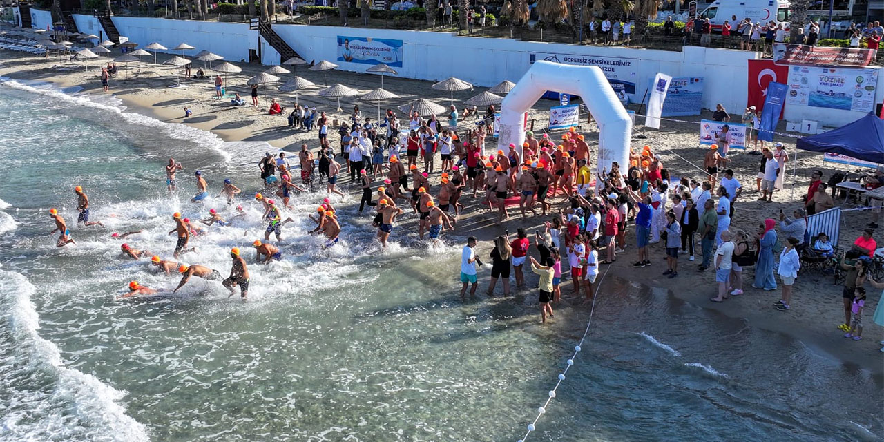 Otizmli çocuklar için kulaç attılar