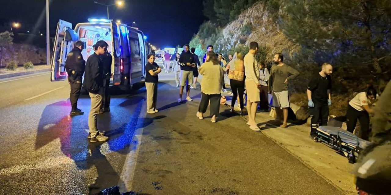 Havalimanı otobüsü kaza yaptı: 5 yaralı