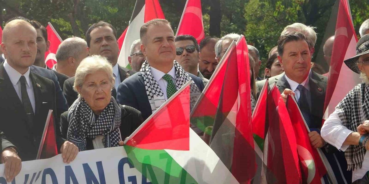Muğla’da Gazze için Sumud Filosu’na destek mitingi