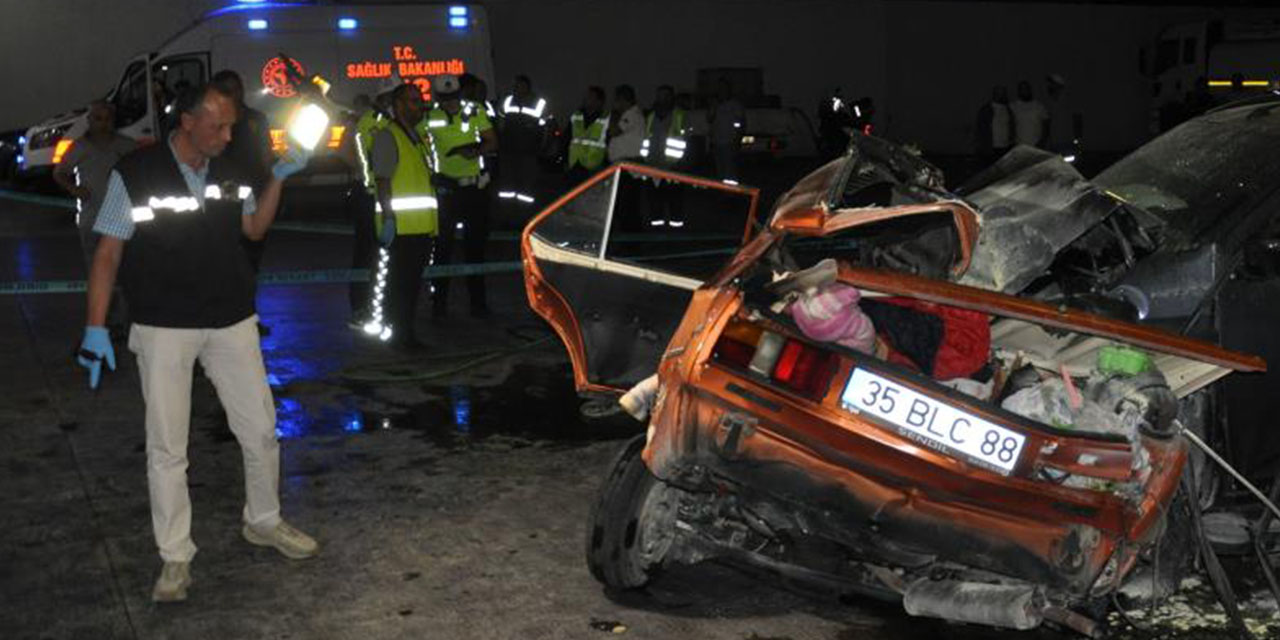 Feci kazada otomobil ikiye bölündü: 1’i çocuk 5 ölü, 6 yaralı