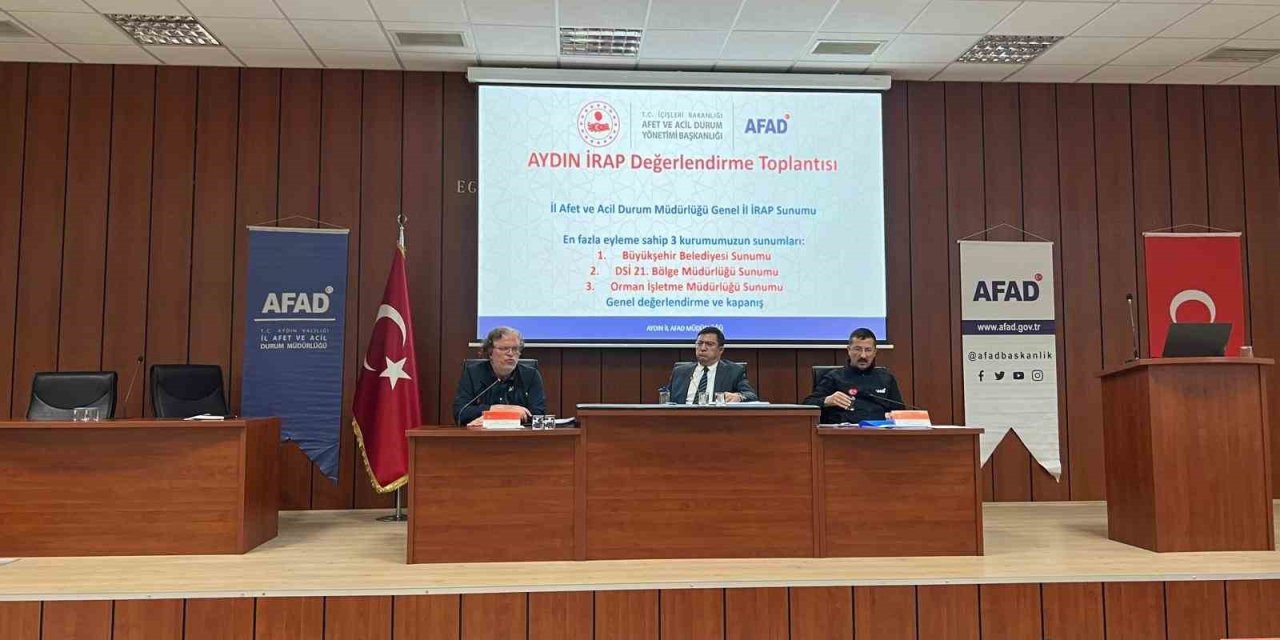 Aydın İl Afet ve Risk Azaltma Planı İzleme ve Değerlendirme Toplantısı yapıldı