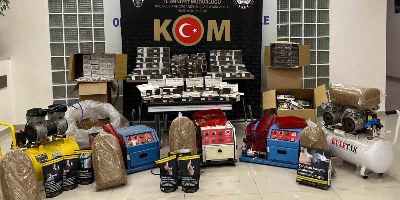 Manisa’da kaçak tütün operasyonu: 9 gözaltı