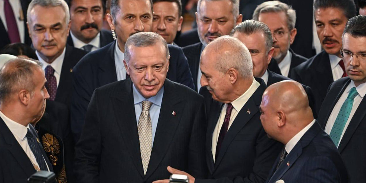 Cumhurbaşkanı Erdoğan’ın katıldığı resepsiyona Mustafa Savaş da katıldı