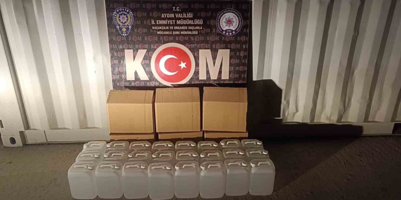 Aydın’da KOM ekipleri 120 litre etil alkol ele geçirdi