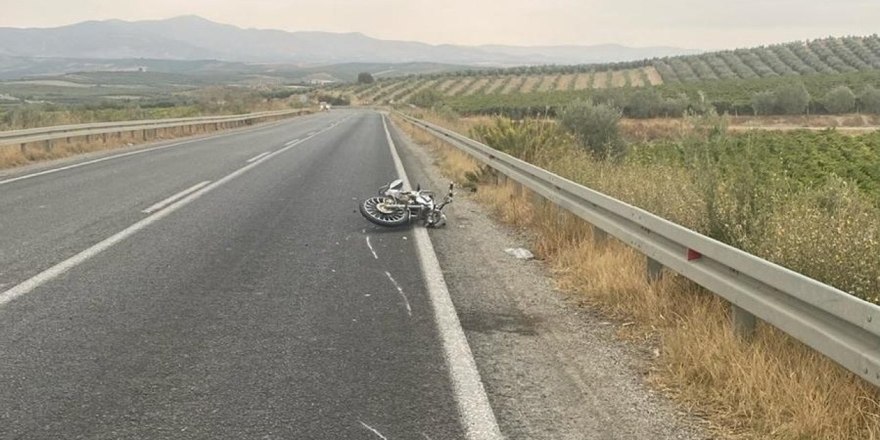Manisa’da motosiklet kazası: 21 yaşındaki sürücü ağır yaralı