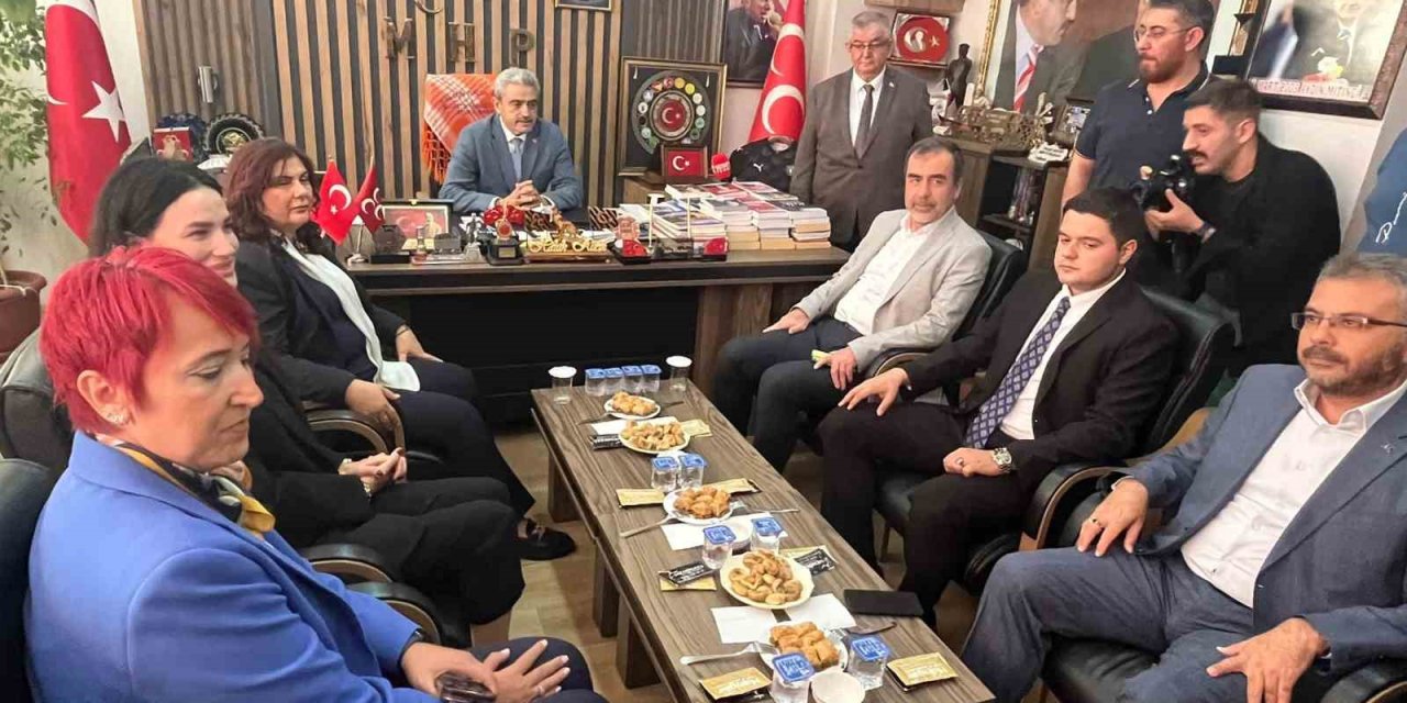 Çerçioğlu’ndan MHP’ye ziyaret: “Hizmetin önünde duranı sel alır götürür”
