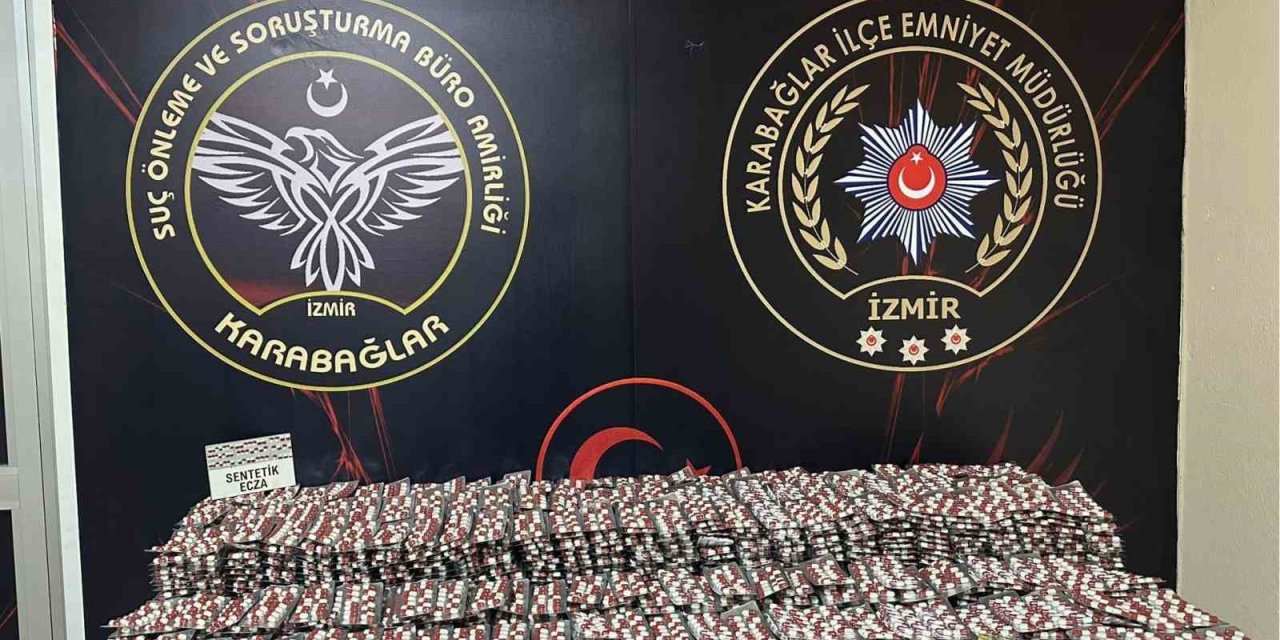 İzmir’de uyuşturucu operasyonu: 33 bin adet sentetik hap ele geçirildi