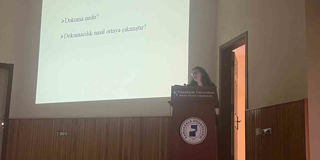 Üniversiteli gençlere dokuma kültürü anlatıldı
