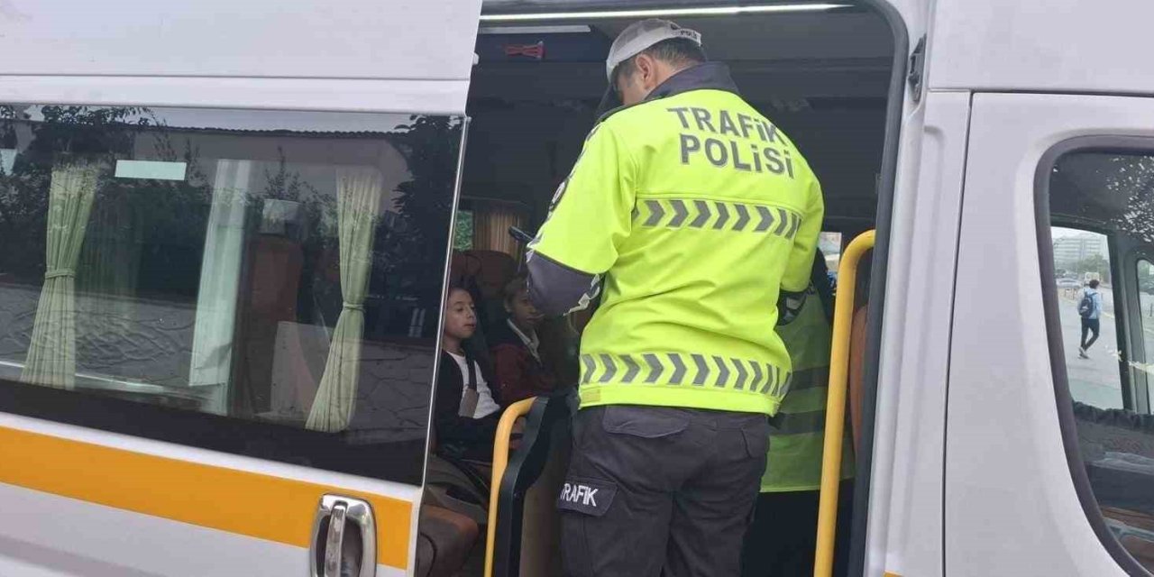 Manisa’da okul servislerine yönelik denetim