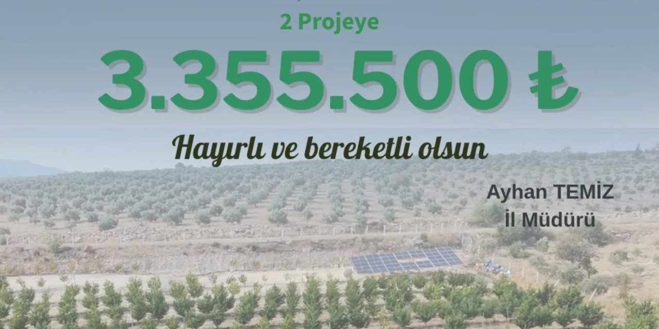 Aydın’da kırsal kalkınmaya 3 milyon TL destek