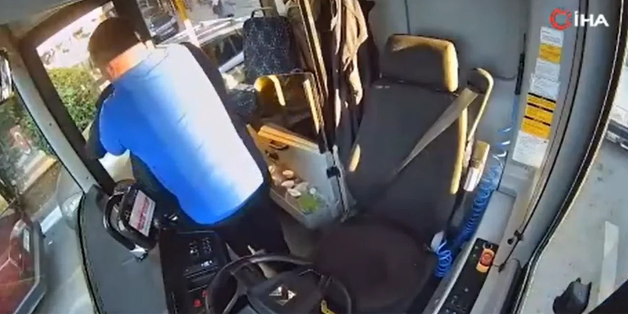 Şoförün soğukkanlı müdahalesi hayat kurtardı