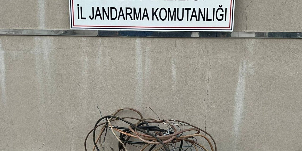 Kablo hırsızı yakalandı