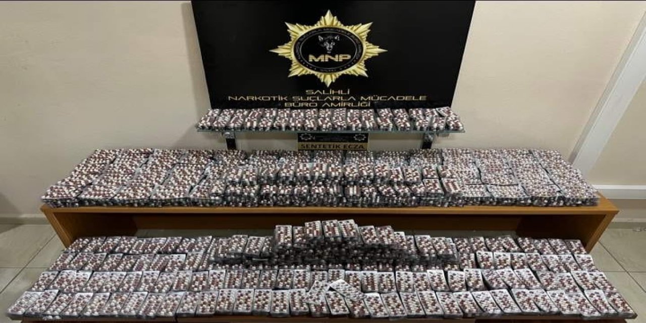 Salihli’de 30 bin adet sentetik uyuşturucu hap ele geçirildi: 4 tutuklama