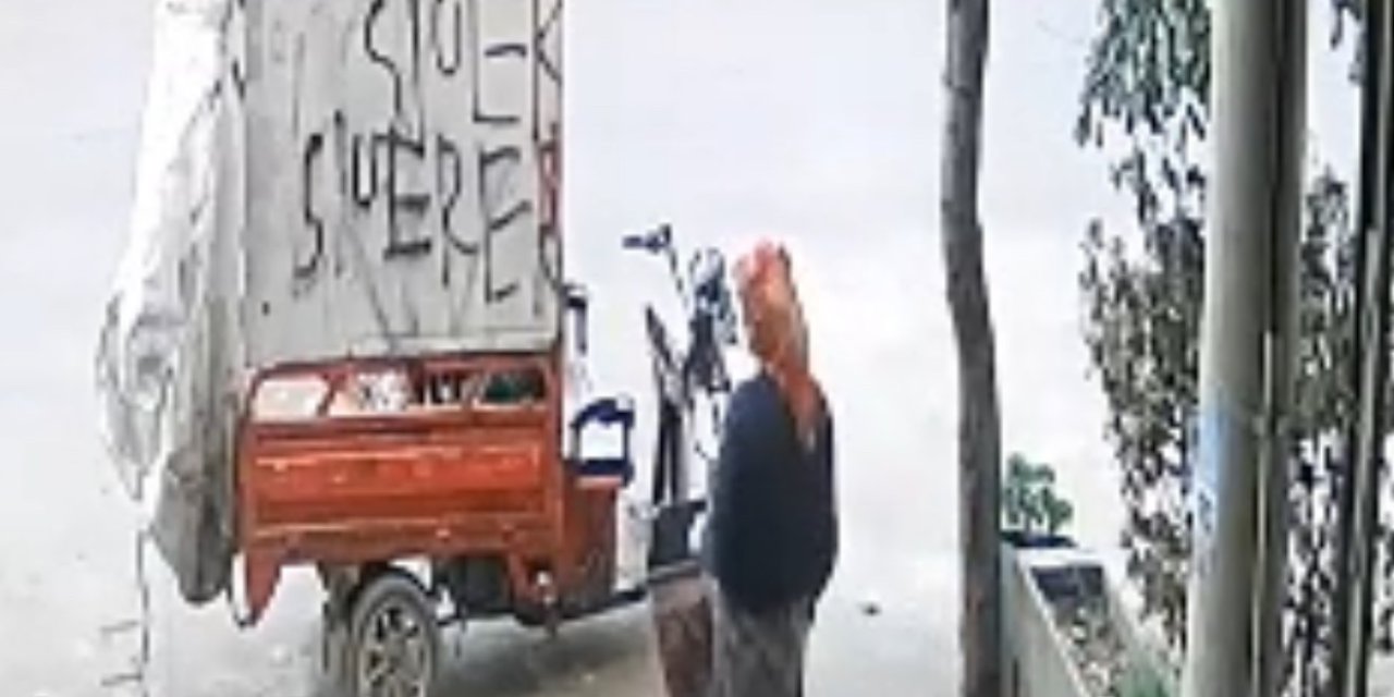 Sanayi sitesindeki hırsızlık güvenlik kamerasında