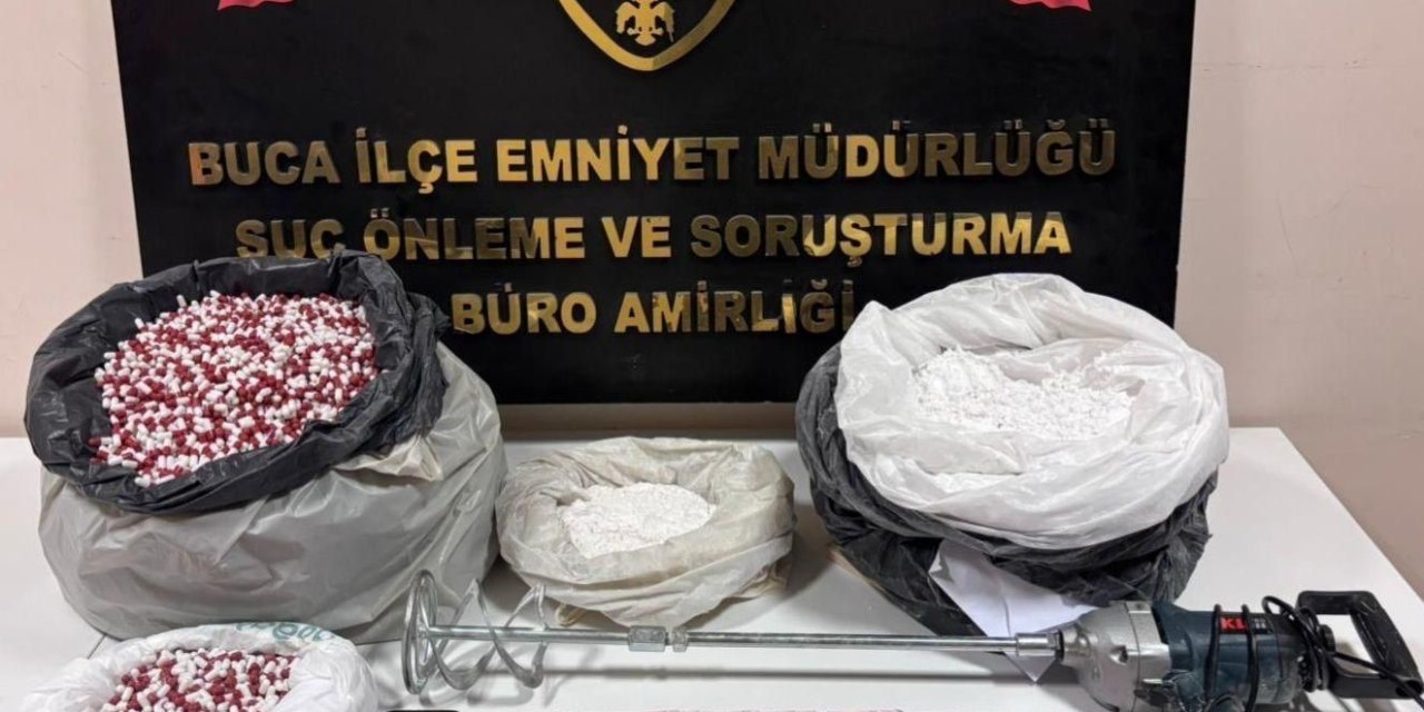 İzmir’de uyuşturucu imalatçısı polise yakalandı