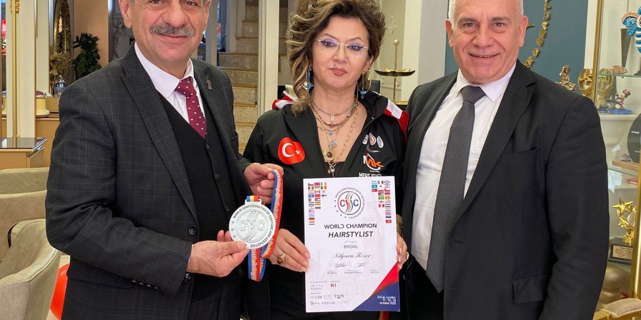 Dünya 2.’si kadın kuaför Denizli’nin gururu oldu