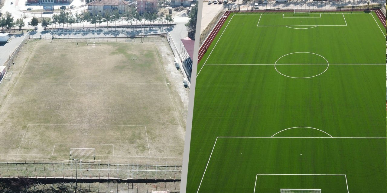 Çal’a modern futbol sahası kazandırıldı