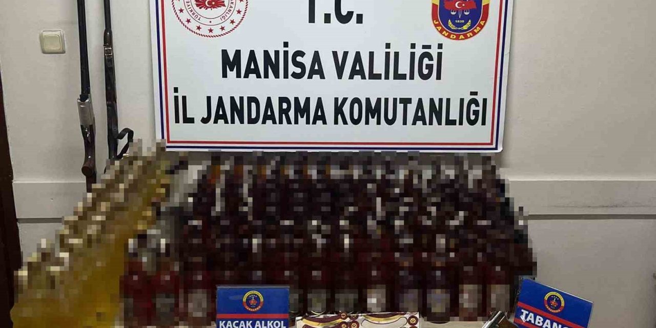 Salihli’de sahte içki operasyonu