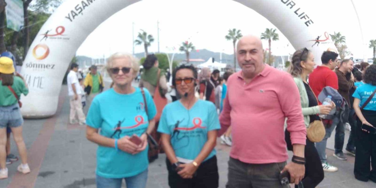 Fethiye’de kanser hastaları için koştular